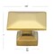 Gliderite Hardware 1-3/8 in. Brass Gold Modern Square Cabinet Knob, 5PK 5101-BG-5 - alternate 3